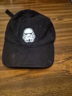 Black Baseball Hat with Stormtrooper Patch Starwars
